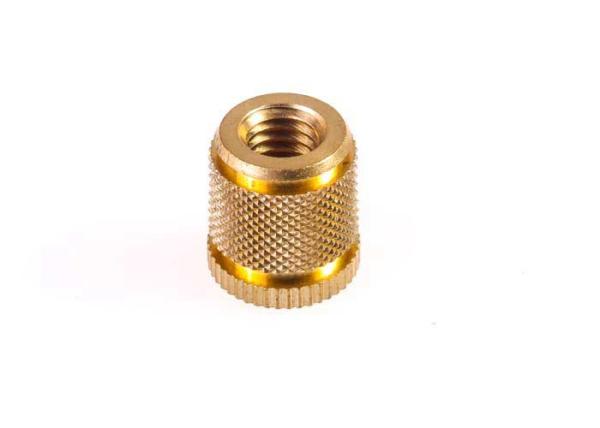 Quality High Precision M2-M20 CNC Lathe Parts Brass Knurled Inserts Nuts Size 2-20MM for sale