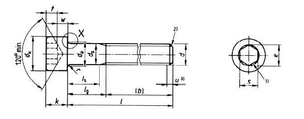 ISO 4762 M10X40 Socket Head Set Screw , Hex Socket Flat Head Screw For Printing Machines