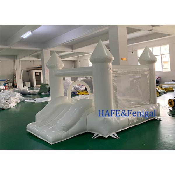 Party Mini Small Pvc Inflatable White/blue/pink Castle Bounce House Support Customization