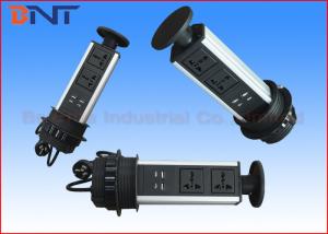 Buy cheap Aluminum Alloy Shell Vertical Pull Up Power Socket With 2 USB Charger product