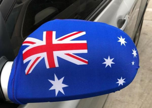 Quality Digital Printing Country Car Mirror Cover , Decorative Side View Mirror Cover for sale