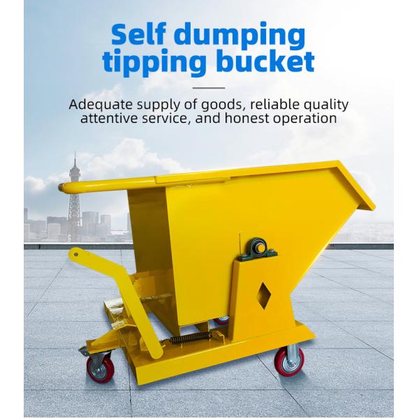 Mobile Self Tipping Hopper For Construction Mining Waste Management