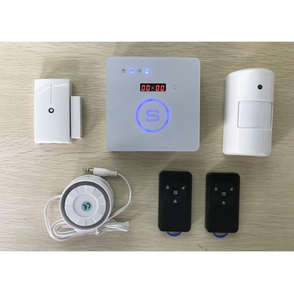 32 Wireless Zones GSM Alarm System 2 Wired Zones 4 Wireless Sirens LED Display