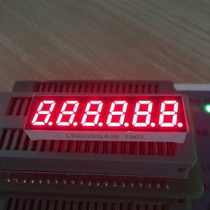 Buy cheap 0.3&quot; 6 Digit 7 Segment Led Display Small Size Super Red Common Cathode Polarity product
