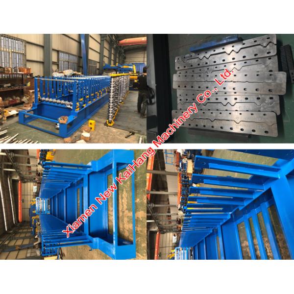 Three Layer / Level Corrugated Steel Panel Roll Forming Machine For Roofing