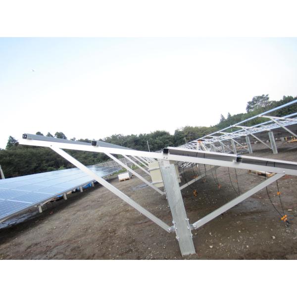 Few Solar Ground Mount System Penetration Steel Single H - Beam Pole