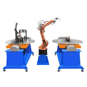 Robot Arm 6 Axis Motorcycle Frame Robotic Welding Station Robot Welding Positioner