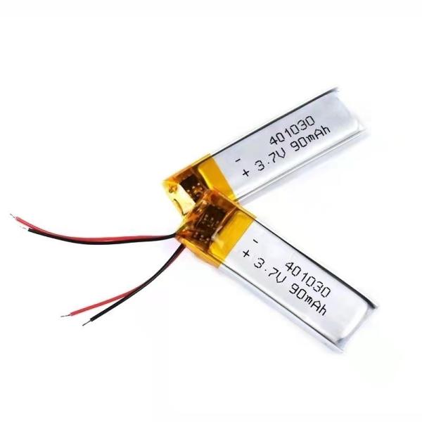 Quality 401030 Li Ion Polymer Battery Pack 3.7v 100mAh Small Lithium Ion Battery Pack for sale