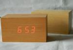 LED wood clock with voice control and touch function