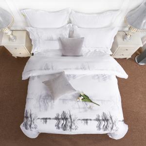 China Hotel Textile 100% Cotton Hotel Bedding Sets Duvet Cover Set Geometric Pattern on sale