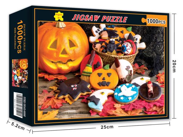 Quality 1.8mm Halloween Jigsaw Puzzles , Prop66 3D Custom Printed Puzzle for sale