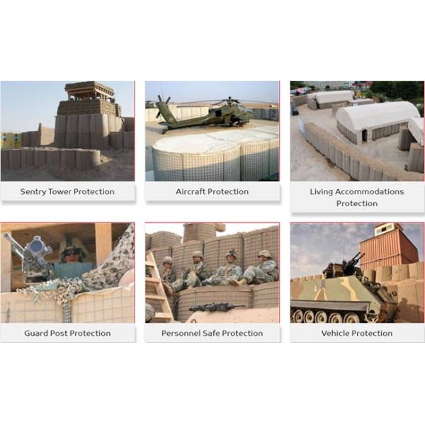 50x50mm Galvanized Steel Gabion Barrier for Military Defense