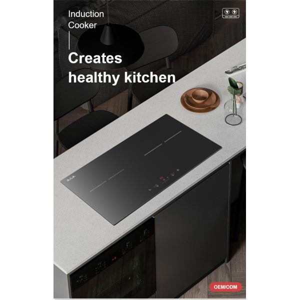 Heating Selection 4 Burner Electric Cooktops , Induction Hob Cooker 7000W