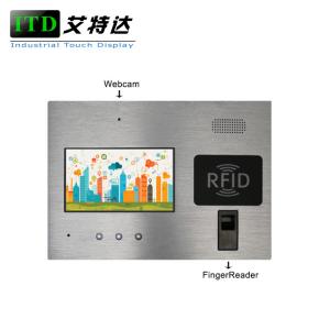 Buy cheap 7 Inch Industrie Touch Panel Pc With Fingerprinter For Access / Door Control product