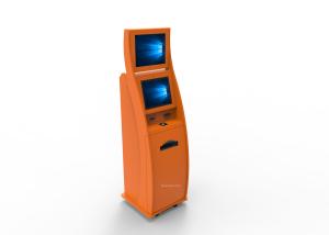 High Brightness Free Standing Kiosk 24 Inch Touch Monitor With 2D Barcode Scanner