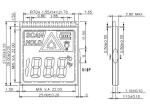 Widely Used VDD 3.3V VA LCD Display Black Segment Digital LCD Display