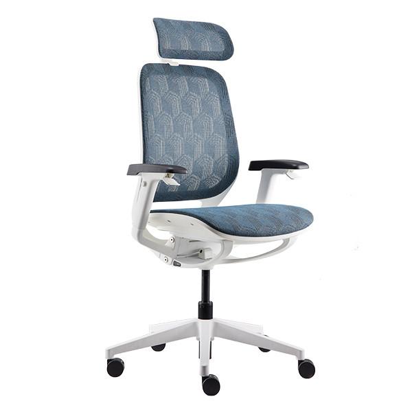 Quality White PA Frame Ergonomic Office Chair Wintex Mesh Swivel Chair Back Support for sale
