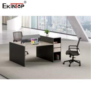 Wooden Cubicles And Workstations , Modern Computer Table For 2 Persons