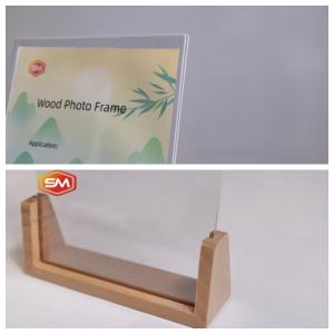 Buy cheap Personalized Picture Display Frame With Acrylic Panel And Wooden Base product