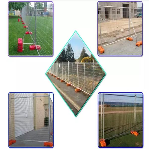 Australia Standard Galvanized Temporary Mesh Fence Movable With PVC Feet