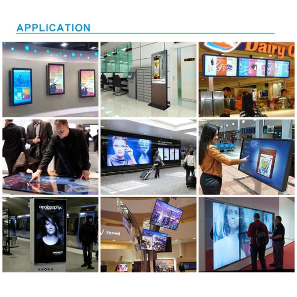 Stylish Android/Windows Digital Signage With 16.7M Color 2GB RAM Video Autoplay