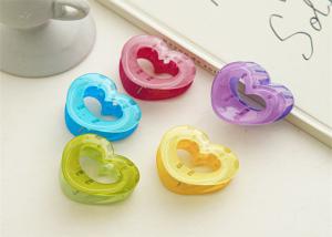China Candy clear heart grab clip Sweet trumpet hair short shark clip back of head clip girl hair accessories on sale