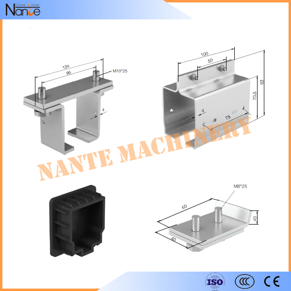 Galvanized Steel C Track Festoon System Overhead Trolley for Flat Cables