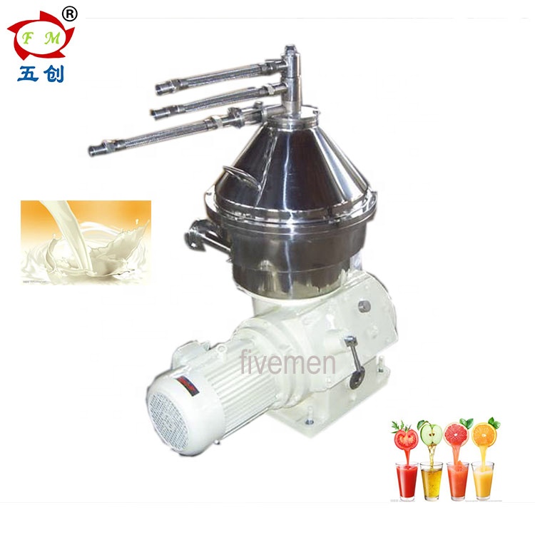 low noise continuous disc centrifuge separator machine for coconut juice clarification