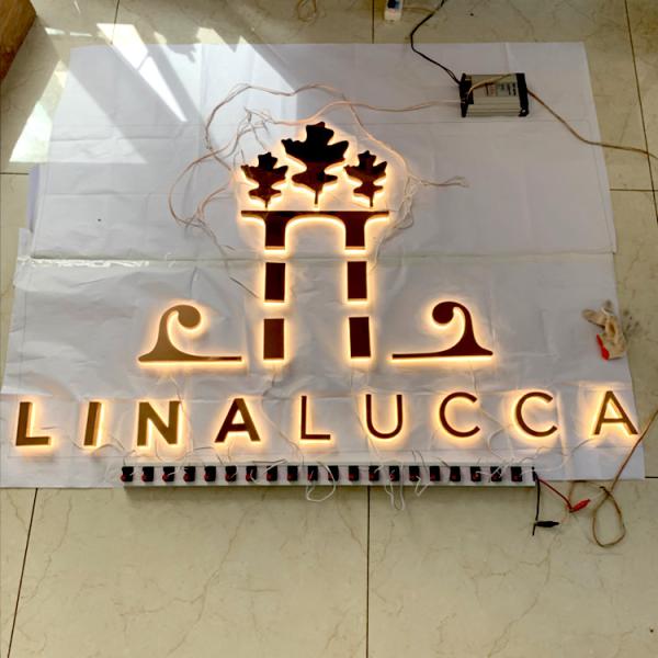 Quality OEM Illuminated Lighted Channel Letter Signs Backlit Mirror Polish for sale