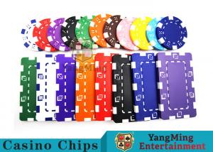 Buy cheap 11.5g - 32g Clay Poker Chips With Sticker With Unique Dice Fancy Mold Design product