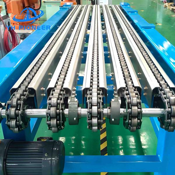 Plastic Modular Drag Chain Pallet Conveyor For Warehousing And Logistics