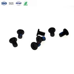 M1 * 2 Micro Small Screw Black Zinc Nickel Alloy Small Torx Screws Flat Head