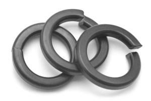 China Carbon Steel Blacked Spring Lock Washers DIN 127 With Square Ends - B Type on sale
