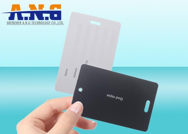 Quality Friendly Business Custom Printed Cards UV coating with a hole for sale