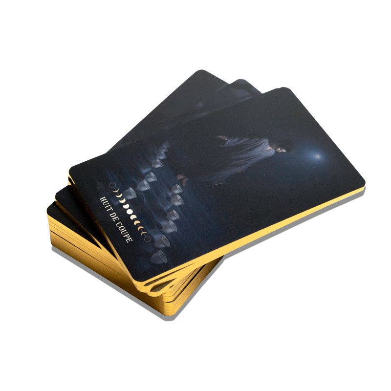 Custom Card Game Printing with Glossy/Matte Lamination and Tarot Card Rolling Gold Border