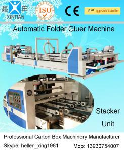 China Folder Gluer Automatic Cartoning Machine , Carton Automated Packing Machine on sale