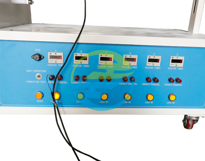 Rate Of Flexing 10~60 Rpm Adjustable Power Cord Flexing Tester With Plug Socket Tester