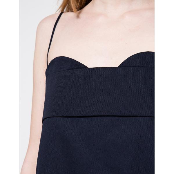 Best Quality Plus Size Navy Blue Midi Elegant Lady Dress