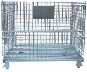 Buy cheap Warehouse Foldable Wire Container , 4 Gauge Wire Mesh Pallet Containers product