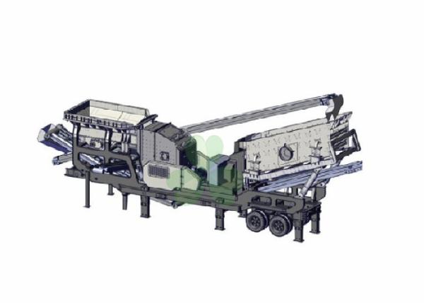 Quality 40-200tph Mobile Mining Crusher Machine Portable Crusher Plant With Generator Set for sale