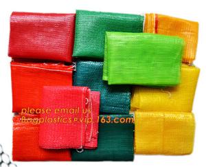 Buy cheap pp tubular fruit net sack, Customize all colors and sizes potato onion mesh raschel bag,Raschel knitting PE mesh vegetab product
