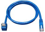 Down Angle Lan Network Cable Gigabit Molded Patch Cord For Print Server