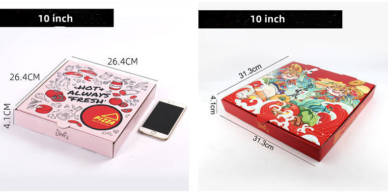 Custom Printed Pizza Slice Boxes Reusable Paperboard Container