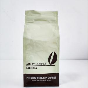 China Eight Side Seal Flat Bottom Coffee Bag AL Plastic Composite Custom Printed Food Packaging on sale
