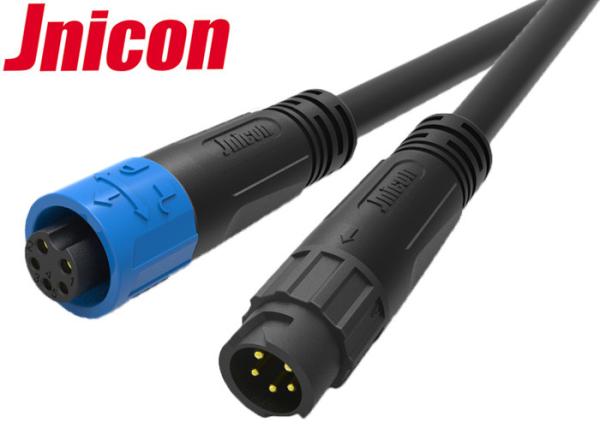 Quality Power Data Combined Waterproof Cable Connector Bayonet 5 Pin For LED Lighting for sale