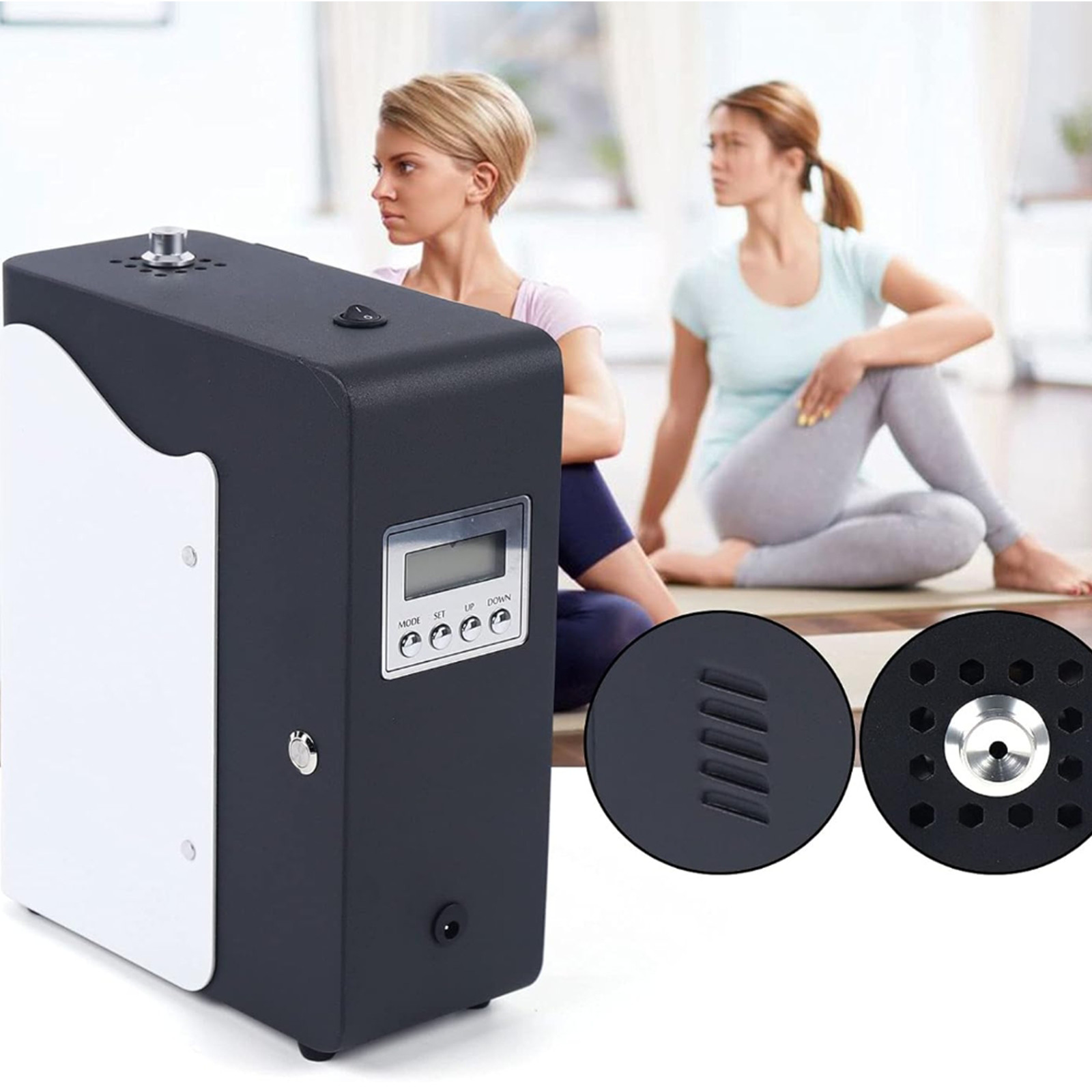 12V Output 200ml Oil Capacity Aroma Diffuser with 300m3 Mist Output and 7 Colors LED Light