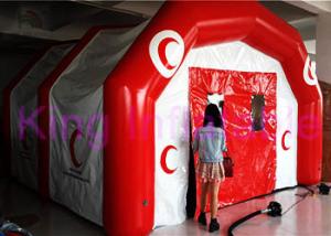 China Red / White Custom PVC Inflatable Tent CE Blowers For Outdoor / Indoor Events on sale