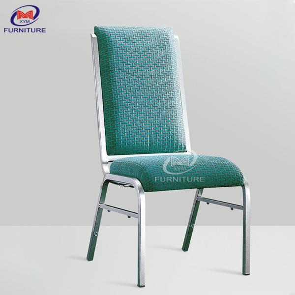 Quality High Back Metal Banquet Chair Stackable For Hotel Engineering Project for sale