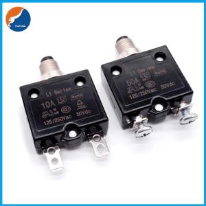 Buy cheap L1 Series Electronic Current Limiter Push Manual Reset Overload Protector Single Pole 50V DC Circuit Breaker product