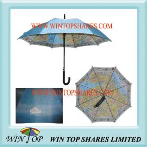 Double Layers Promotion Map Umbrella(WT5064)